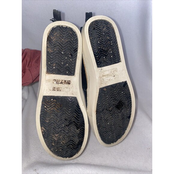 TOMS PAXTON Leather Suede Crocodile Embossment SLIP ON ANKLE BOOT 7 Faux Fur - Picture 5 of 9